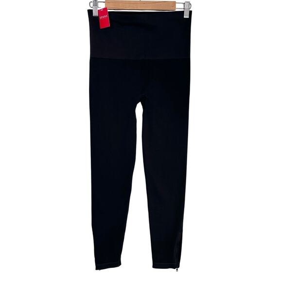 NWT Spanx Seamless Side Zip Leggings | Black | SZ 1X - Picture 6 of 13